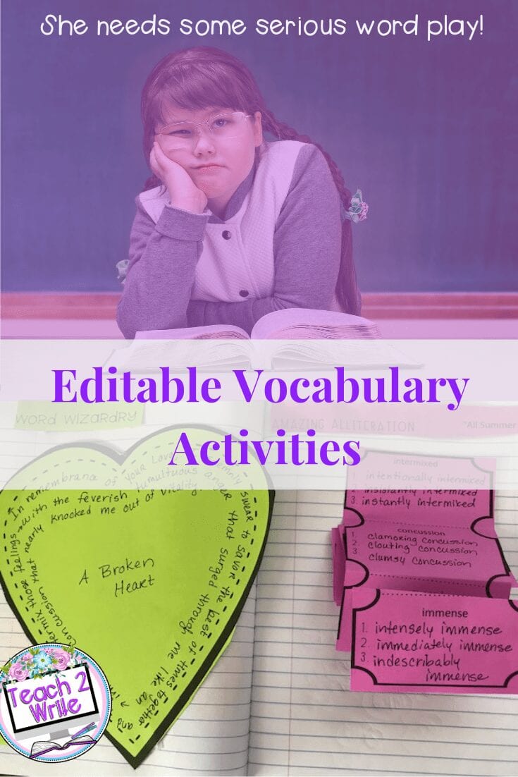 Vocabulary Word Games For Middle School