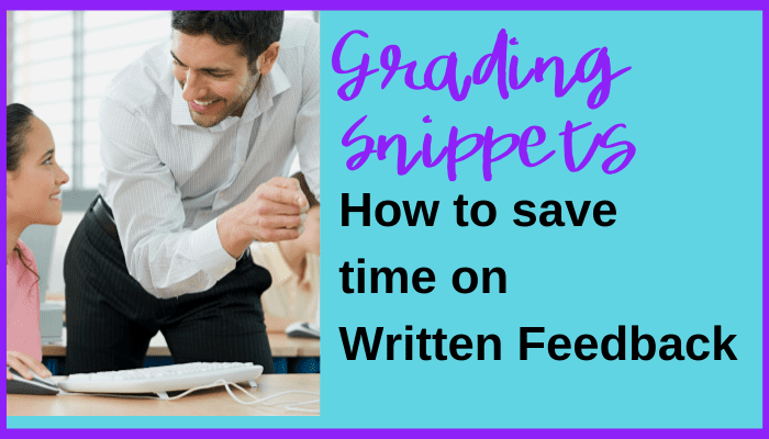 Grading Snippets: Written Feedback for Middle School Students
