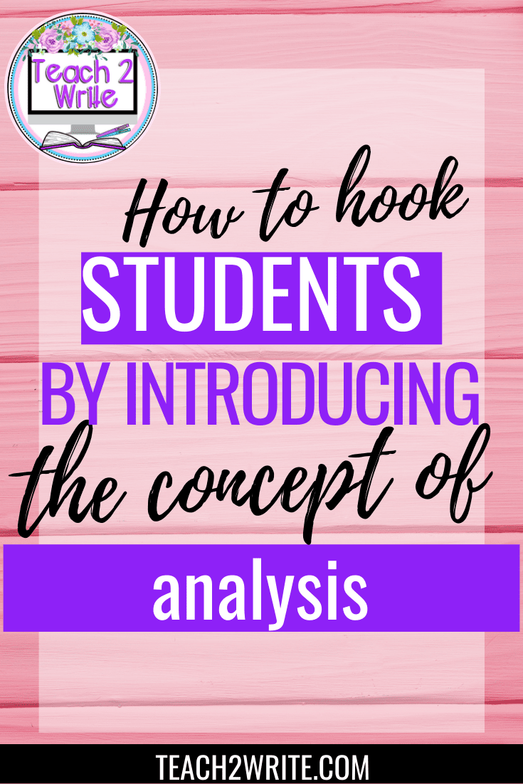 How to introduce analysis